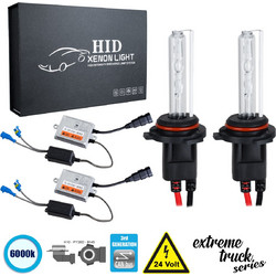 GloboStar(R) 84128 H10 XCB Line KIT Βασικού Φωτισμού Φορτηγού 3rd Generation Can-Bus Extreme Truck Series XENON 110W 10350lm DC 24V Αδιάβροχο IP65 Ψυχρό Λευκό 6000K