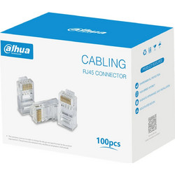 Dahua Βύσμα RJ-45 male 100τμχ Λευκό (PFM976-531)