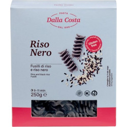 Fusilli από Λευκό & Μαύρο Ρύζι Χωρίς Γλουτένη Dalla Costa 250g
