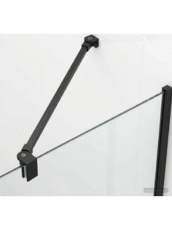Μπάρα Στήριξης Ντουζιέρας 47,5 cm για γυαλί 68/ mm Μαύρο 42046636