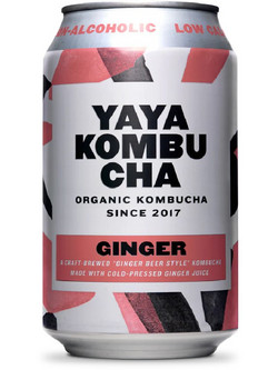 Κομπούχα με Τζίντζερ 330ml Yaya Kombucha Bio Ya Ya Kombucha