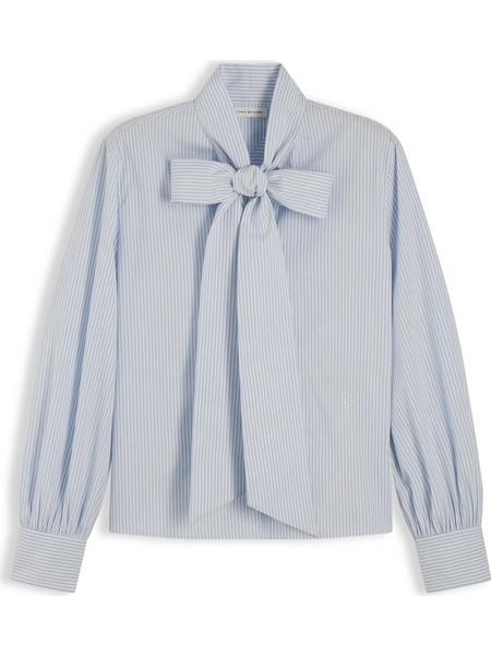 Γυναικεία Μπλούζα - Πουκάμισο TOMMY HILFIGER Poplin Bow Tie LS Shirt WW0WW52418/03O Μπλε