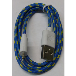 USB Lightning Καλώδιο Κορδόνι για iPhone 5S/ 5C /5 /iPad mini /iPad 4 /iPad Air Συμβατό με ios 8 1m Μπλε (OEM) (BULK)