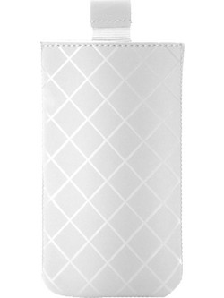 Θήκη Valenta Δερμάτινη (Size 14 - Medium) Άσπρη