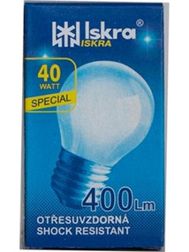 Iskra Λάμπα Σφαιρική Ε27/40W Γαλακτος
