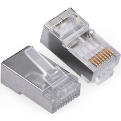 POWERTECH CAB-N039 RJ45 ΜΕΤΑΛΛΙΚΟ ΤΕΡΜΑΤΙΚΟ ΦΙΣ ΔΙΚΤΥΟΥ UTP PLUG CAT5e STP METALLIC 8p8c CABN039
