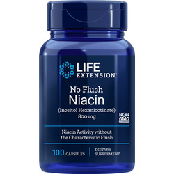 Life Extension No Flush Niacin 800mg 100 Κάψουλες