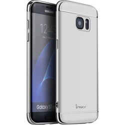 Ipaky 3 in 1 Electroplating Θήκη Silver (Samsung Galaxy S7 Edge G935)