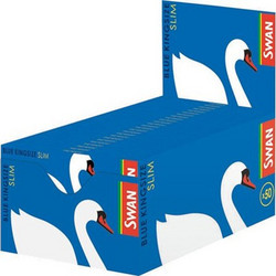 SWAN Χαρτάκια Μπλε King Size Slim 50τεμ