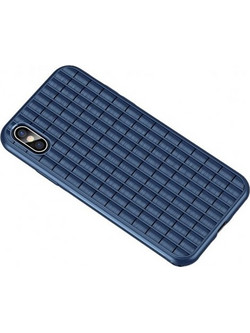 Θήκη iphone X/XS iPaky Waffle Flexible Cover TPU Σιλικόνης - 4599 - Μπλε - ΟΕΜ