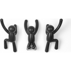 Κρεμάστρα Τοίχου Umbra Buddy Hook Black Σετ 3 τμχ 318165-040 - Umbra