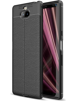 Θήκη TECH PROTECT LEATHER για SONY XPERIA 10 - ΜΑΥΡΟ