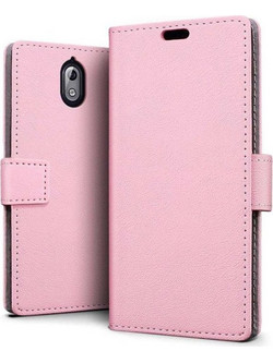 NOKIA 3.1 - ΘΗΚΗ BOOK STYLE SMART ΜΑΓΝΗΤΙΚΗ ΑΝΟΙΧΤΟ ΡΟΖΕ