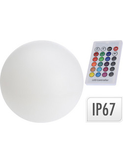 Αδιάβροχο Φωτιστικό Λάμπα LED Στρογγυλό 40cm διαμέτρου με Τηλεκοντρόλ και αλλαγή 7 χρωμάτων - Cb