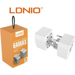 All in One International Adaptor LDNIO Z4 6AMAX Universal Plug (ABS V0) AU/UK/US/EU Charger