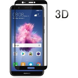 Huawei P Smart - 3D Curved Edge Tempered Glass Full Coverage Black (OEM)