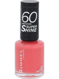 Rimmel 60 Seconds Super Shine 405 Rose Libertine Gloss Βερνίκι Νυχιών Μακράς Διαρκείας Quick Dry 8ml