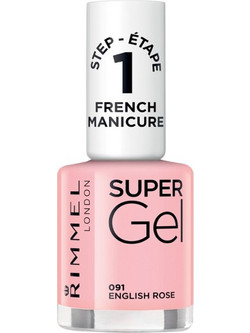 Rimmel London Super Gel 091 English Rose Gloss Βερνίκι Νυχιών Μακράς Διαρκείας 12ml