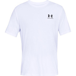 Under Armour Sportstyle Left Chest Logo Ανδρικό Αθλητικό T-Shirt Λευκό 1326799-100