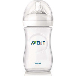 Philips Avent Natural SCF036/17 Πλαστικό Μπιμπερό με Θηλή Σιλικόνης κατά των Κολικών 6m+ 330ml