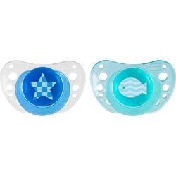 Chicco Physio Air Ανατομικές Ορθοδοντικές Πιπίλες Σιλικόνης 6-16m Μπλε 2τμχ