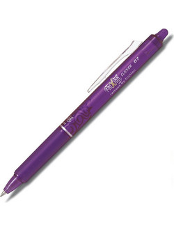 Pilot Frixion Clicker Στυλό Διαρκείας που Σβήνει 0.7mm Μωβ BLRT-FR7V