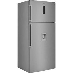 Whirlpool W84TE 72 X AQUA 2 Δίπορτο Ψυγείο 587lt Full No Frost Υ186xΠ84xΒ75cm Inox