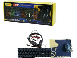 Andowl Q-JP004 Σετ Gaming Πληκτρολόγιο RGB Black