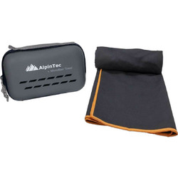 AlpinPro AlpinTec Πετσέτα Microfiber Μαύρη 60x120cm