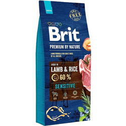 Brit Premium By Nature Adult Sensitive with Lamb & Rice 15kg