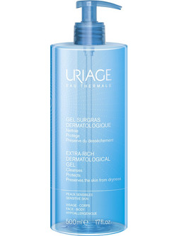 Uriage Surgas Liquide Dermatologique Gel Αφρόλουτρο σε Gel για Ευαίσθητο Δέρμα 500ml