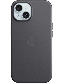 Apple FineWoven MagSafe Back Cover Black (iPhone 15)