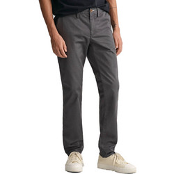 Gant Ανδρικό Παντελόνι Chino Ελαστικό Slim Εφαρμογή Ανθρακί 3G1505221-162