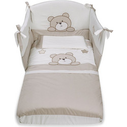 Pali Teo Tortora Σετ Κούνιας Beige/White 4τμχ