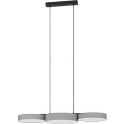 Eglo Barbano-Z Κρεμαστό Φωτιστικό Οροφής Τρίφωτο LED με Ρυθμιζόμενο Λευκό Φως Μαύρο 900856