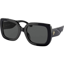 Tory Burch TB7179U 170987 Γυναικεία Γυαλιά Ηλίου Τετράγωνα Κοκάλινα Μαύρα με Μαύρο Polarized Φακό