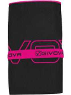 Givova Πετσέτα Θαλάσσης Microfiber Μαύρη/Φούξια 80x165cm ACC29-1039