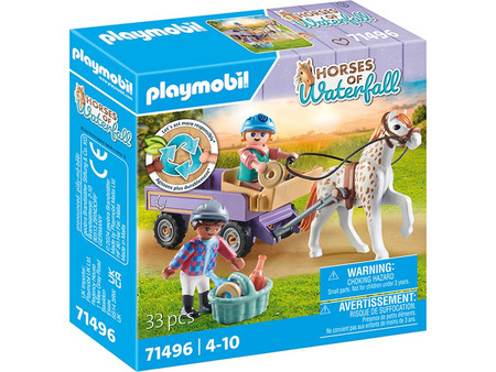 Playmobil Horses Of Waterfall Άλογο με Άμαξα για 4-10 Ετών 71496