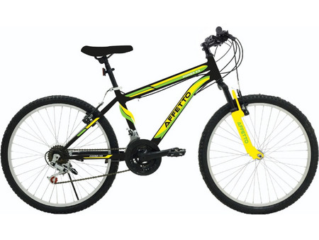 Affetto Power X3 Mountain Bike 26" με 21 Ταχύτητες Μαύρο Κίτρινο