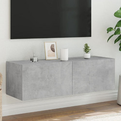vidaXL Έπιπλο Τηλεόρασης Ξύλινο Γκρι με Φωτισμό Led Μ100xΠ35xΥ31cm 837298