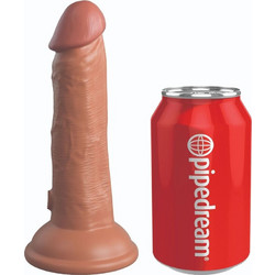 Pipedream King Cock Elite Vibrating Ρεαλιστικός Δονητής 15.2cm Caramel