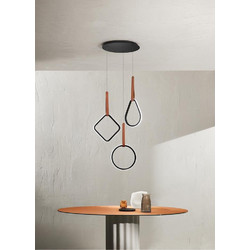 Ondaluce SO. REGOLI/MIX Κρεμαστό Φωτιστικό Οροφής Τρίφωτο LED ref10254511
