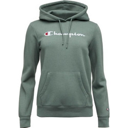 Champion 39s Regular Fit Script Logo Light Fleece Hoodie Γυναικείο Αθλητικό Φούτερ με Κουκούλα Πράσινο Mint 116579-GS510