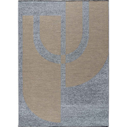 MADI Rye Χαλί Ορθογώνιο Καλοκαιρινό 160x230cm Beige Grey