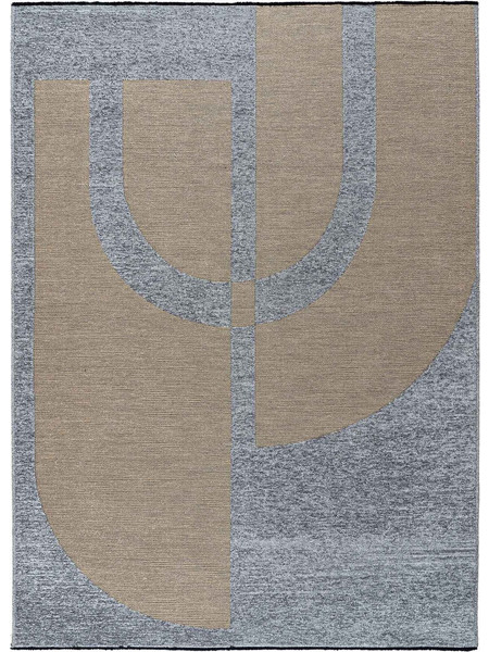 MADI Rye Χαλί Ορθογώνιο Καλοκαιρινό 160x230cm Beige Grey
