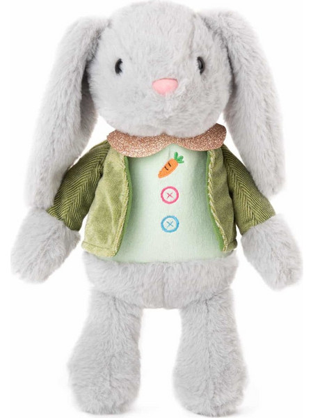 Amek Toys Grey Vest Rabbit Green 23cm 011036-2