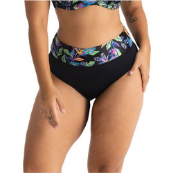 Dorina Ψηλόμεσο Bikini Slip Floral Μαύρο Πολύχρωμο FXHI0017MI010-BK0072