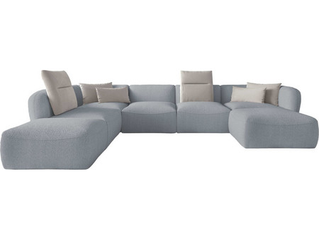 PoliHome Canada XL Γωνιακός Καναπές Αριστερή Γωνία Γαλάζιος 382x236x75cm 162765769