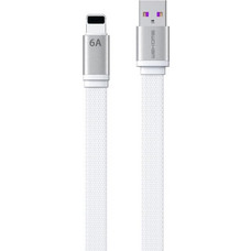 WK King Series Flat USB-A to Lightning Cable 1.5m White WDC-156