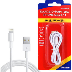 USB-A to Lightning Cable 1m White 14379